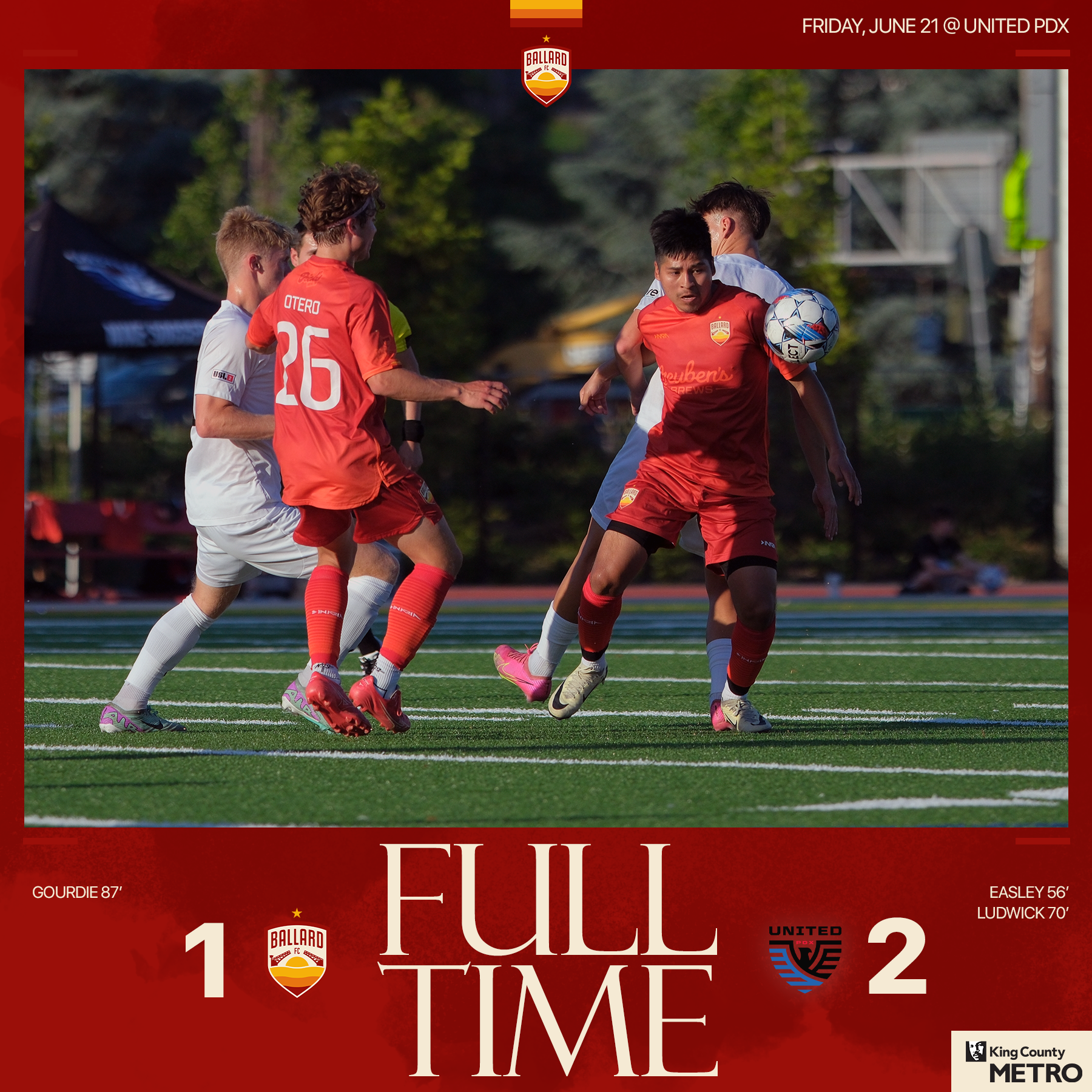 Ballard FC Narrowly Defeated by United PDX in Portland featured image